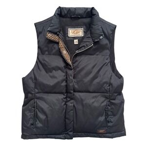UGG Australia Puffer Vest Quilted Down Feather Fill Black M/M Outdoor Casual